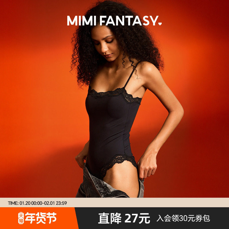 MIMI FANTASY性感蕾丝连体衣女带胸垫 辣妹内搭吊带修身显瘦,女装/女士精品,连体衣/裤,淘宝优惠券,粉丝福利购,淘宝优惠卷