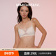 MIMI FANTASY几何网纱透视性感抹胸三角杯内衣女细肩带薄款 文胸