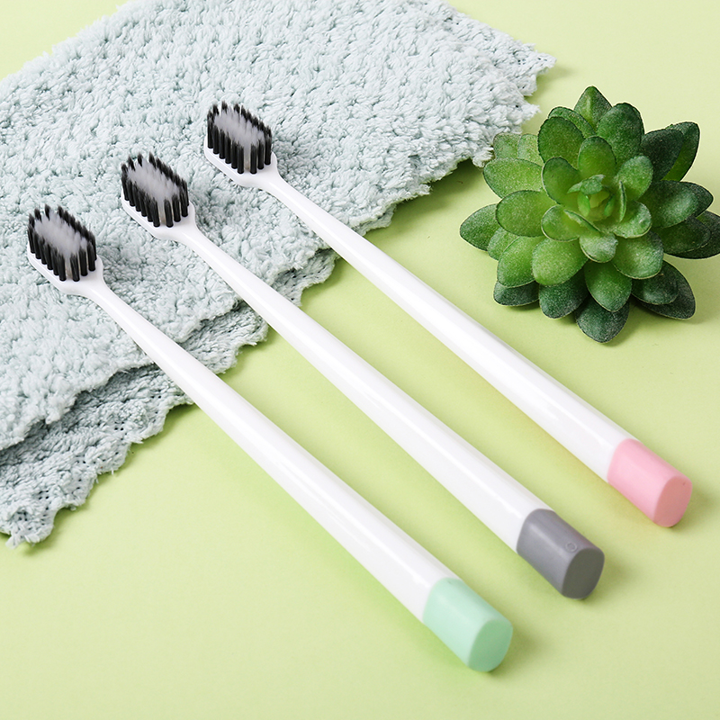 花尘香宽头3支装软毛牙刷家用