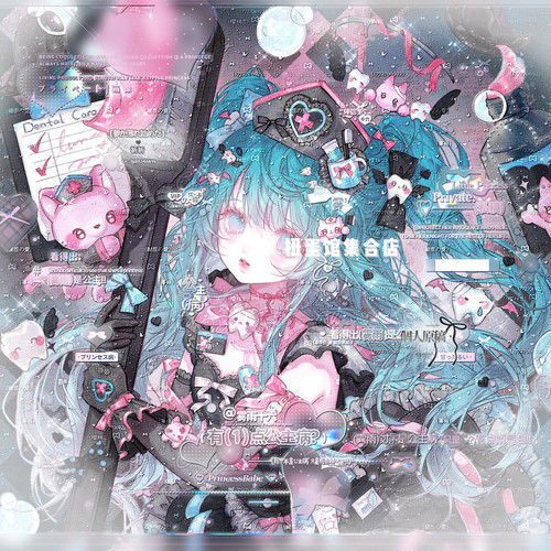 36张 雾雨十六会专 卡通女生动漫插画头像扭蛋原创圈高清无水印