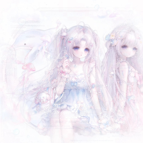 29张 假酒烧直购 卡通闺蜜女生动漫插画头像扭蛋原创圈高清无水印