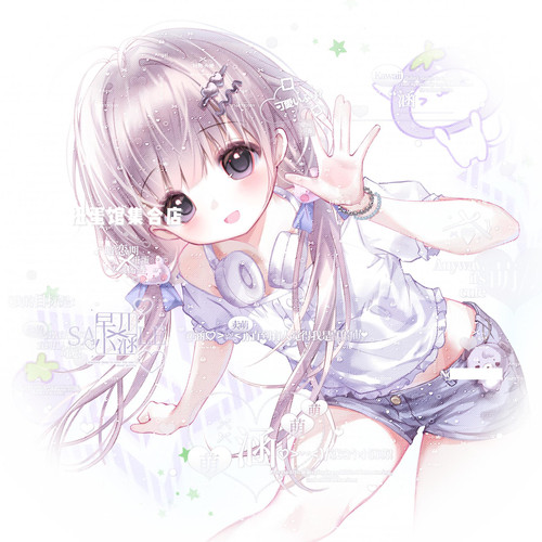 40张+psd 萌物番暗恋期扭蛋铃 女生动漫头像原创圈直购高清无水印