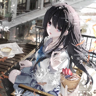 88张 名残雪扭蛋5期 秋日情侣动漫插画头像原创圈直购高清无水印