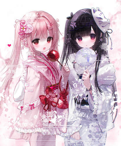 70张 无条件扭蛋摸鱼机1 女生闺蜜动漫头像原创圈直购高清无水印
