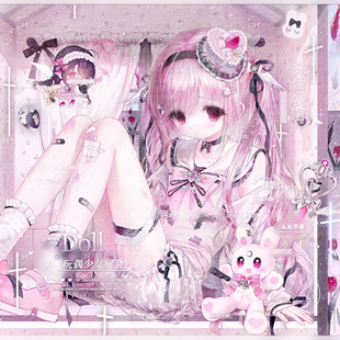 97张 gm扭蛋3期 卡通可爱女生动漫插画头像原创圈直购高清无水印