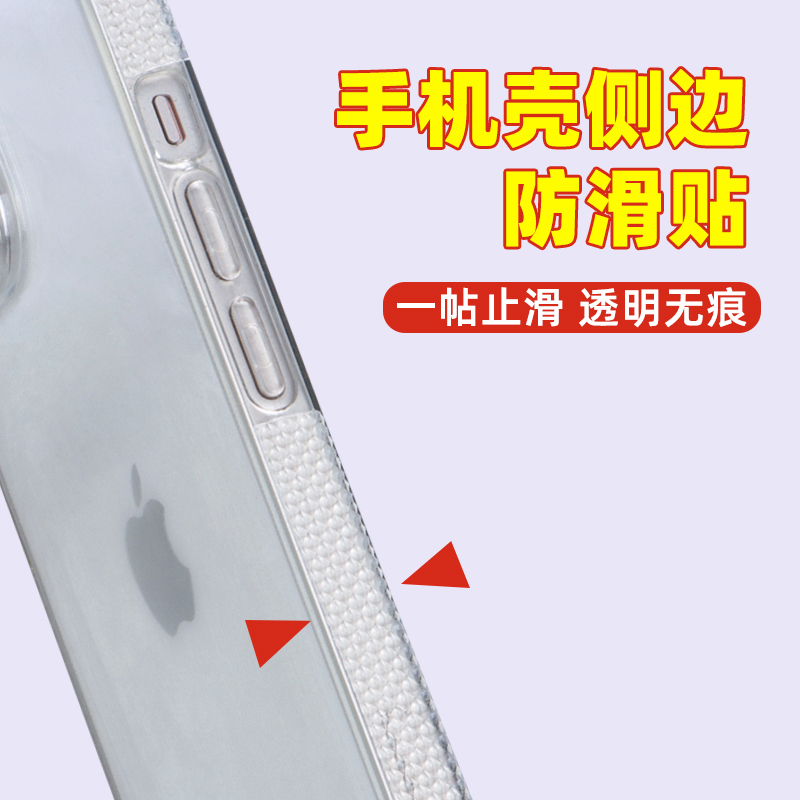 手机壳防滑贴侧边背贴防撞透明条
