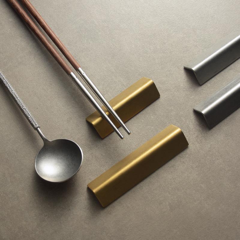304 stainless steel retro geometric chopstick holder