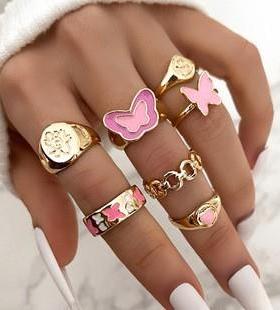 Ring multi-articular set cross-border jewelry多关节戒指套装