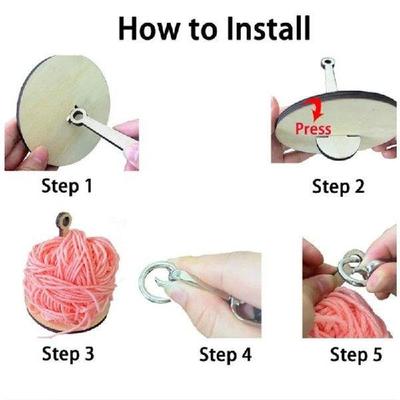 New Wooden Portable Wrist Yarn Holder DIY Sewing Spinning