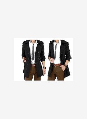 春季大码6xl男士200斤男人风衣外套Big yards men