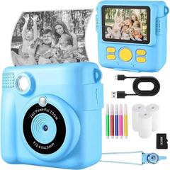 Instant Print Camera for Kids Mini Polaroid Camera Thermal P