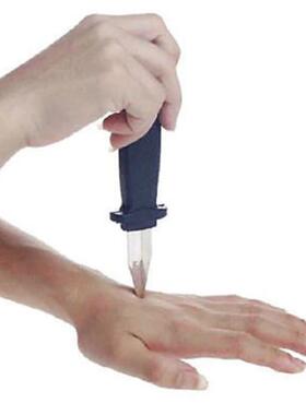 Trick Dagger Fake Knife Retractable Blade Fun Joke Prank Hal