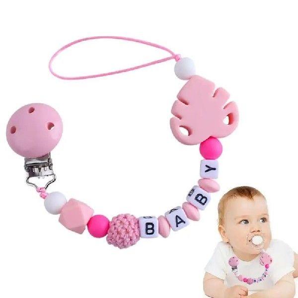 Pacifier Chain Clip Baby Initial Letter Name Pacifier Clip