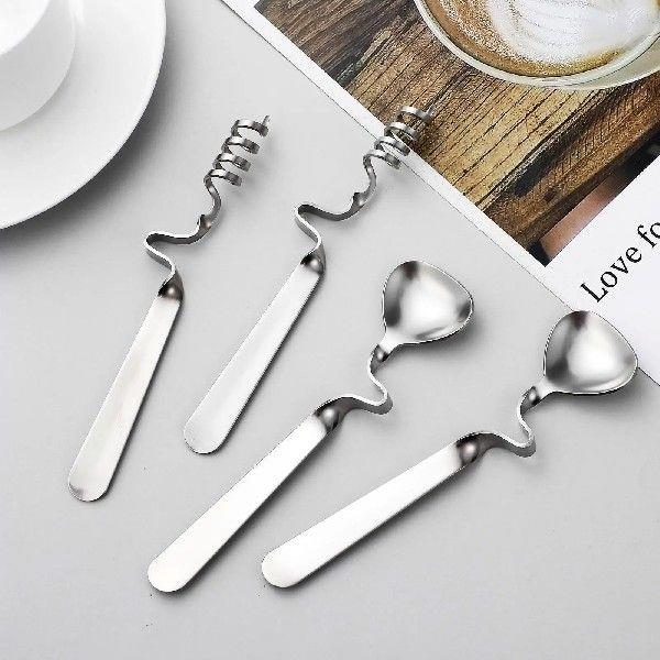4 Pcs Coffee Spoon Stainless Steel Highly Polished Rust