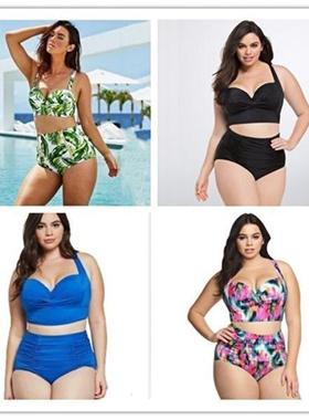 Women Swimsuit Big Plus Large Size Bathing Suit Swimming 3XL
