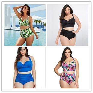 Women Swimsuit Big Plus Large Size Bathing Suit Swimming 3XL