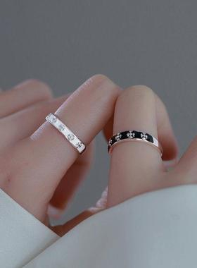 Cruciferous Glue Dropping Couple Ring Women's Men'