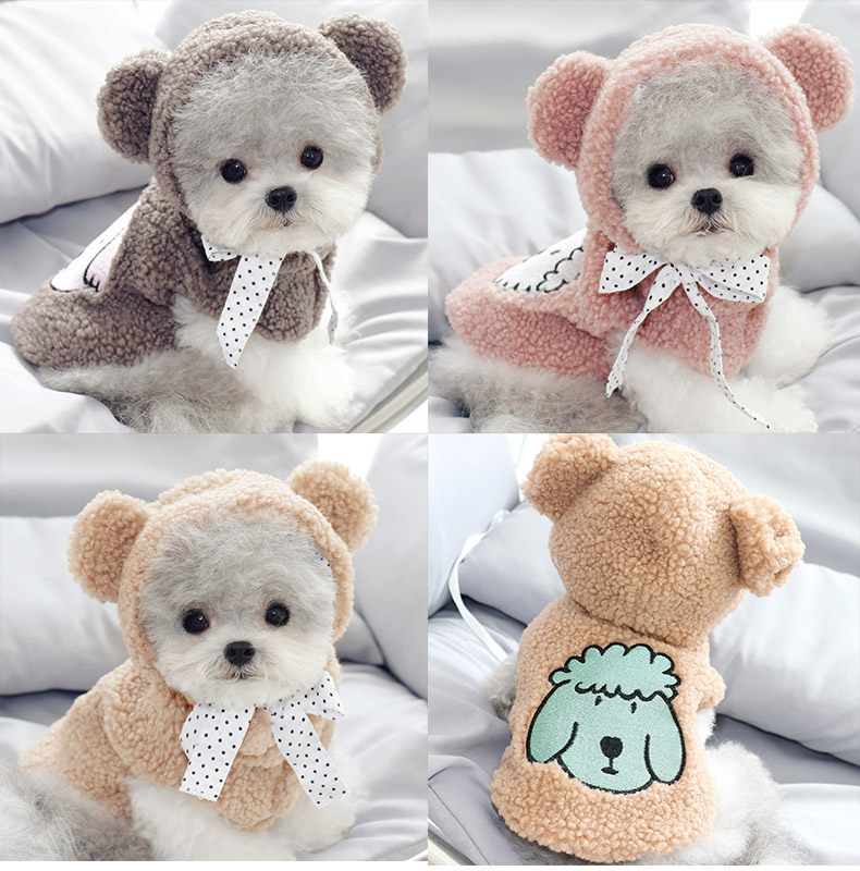 泰迪狗狗衣服秋冬小型犬秋季可爱公主比熊博美约克夏加厚冬天衣服