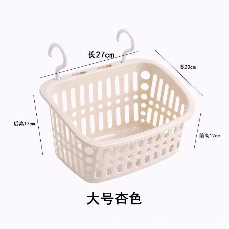 浴室放衣服神器脏袜子夹子收纳篮壁挂式阳台晒东西挂篮带挂钩的框图片
