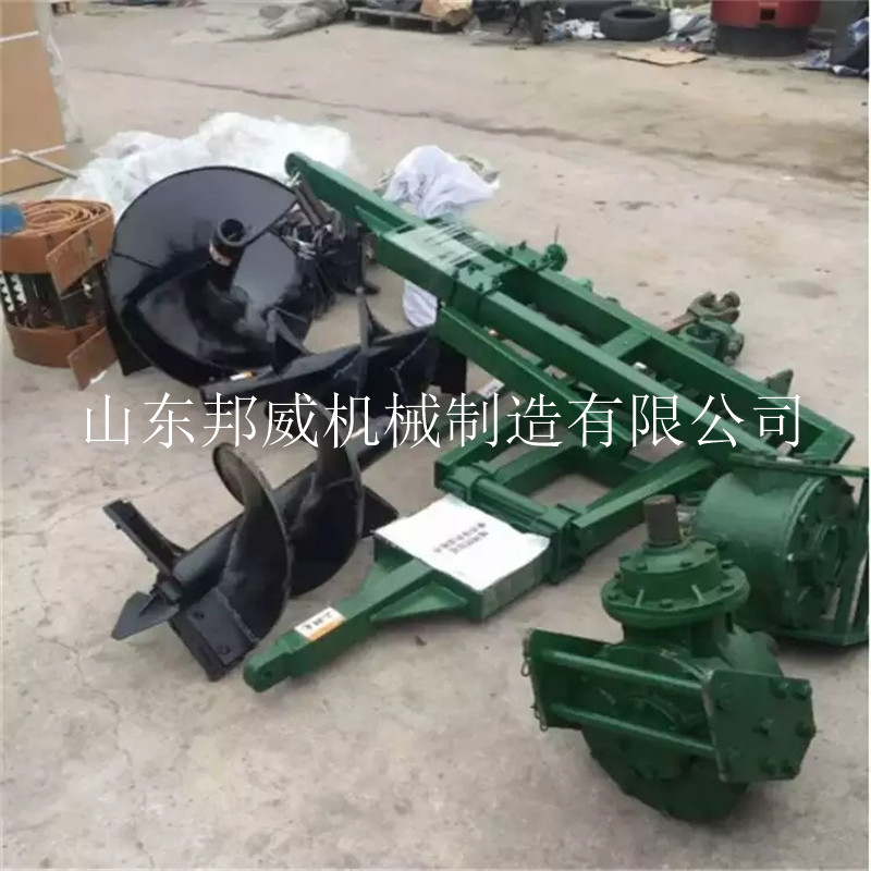 四轮拖拉机带 挖坑机 螺旋式打l眼钻坑机大型植树挖坑机打洞种树
