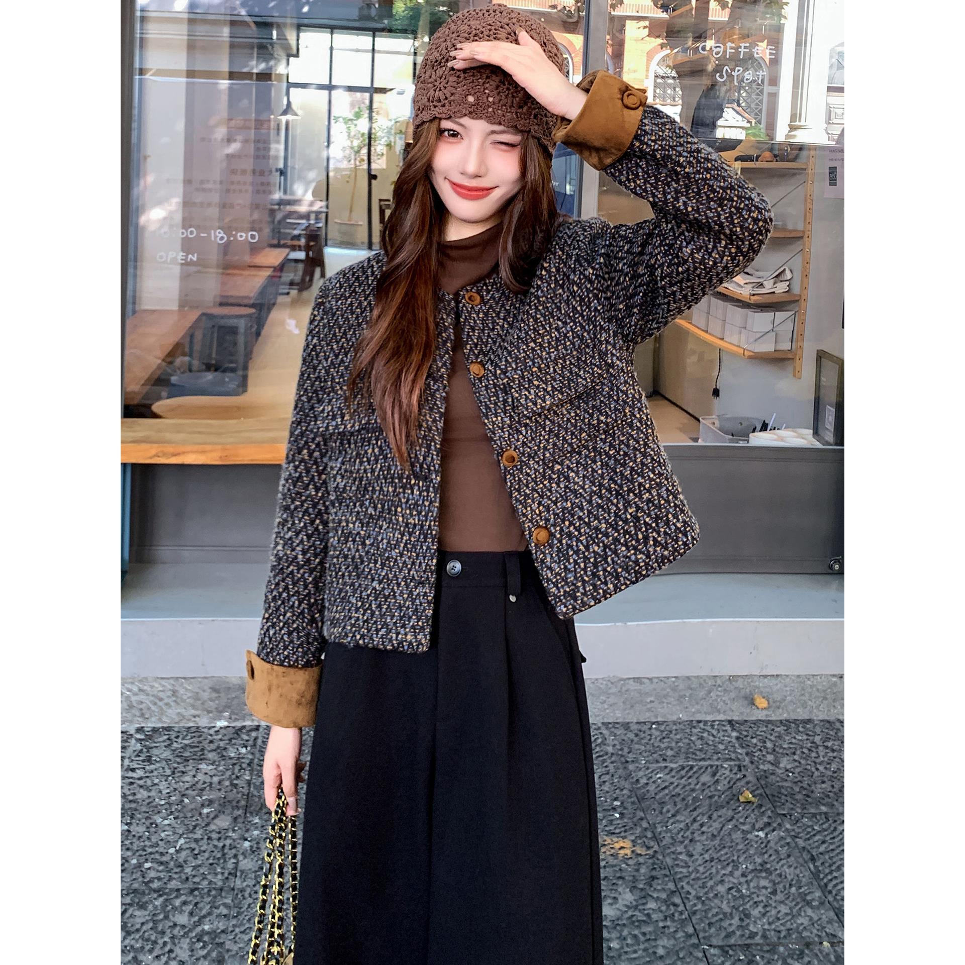 JOYIASS加加厚小香风外套女2025秋冬新款洋气时尚保暖显瘦短款上