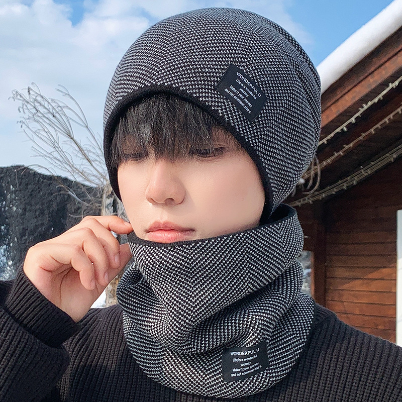 帽子围脖男女冬天保暖加绒厚防风防寒护颈面罩户外骑行摩托车装备