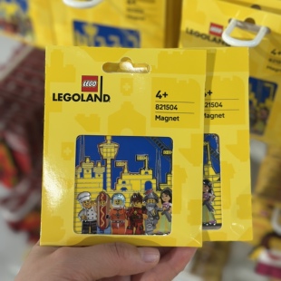 上海乐高乐园纪念品周边代购小人仔欢聚金属冰箱贴磁贴