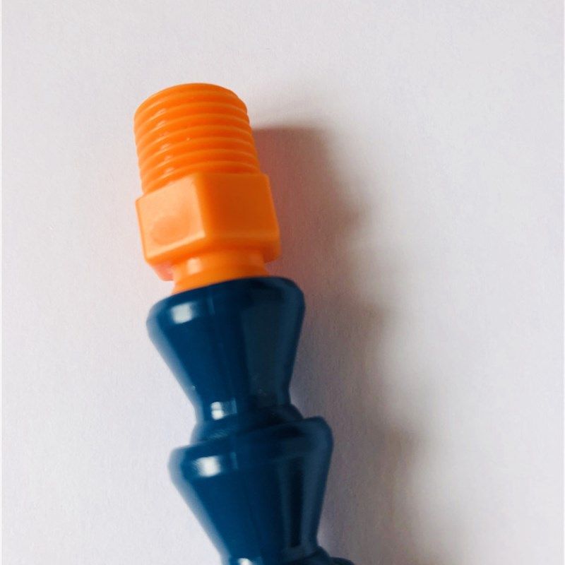 机床塑料双头螺纹外牙/内外牙/冷却管/变径万向竹节管/蛇形管