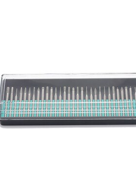 现货塑盒装30pc金刚砂磨针文玩玉石打磨雕刻刻字打磨头30件套