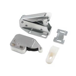 现代简约品弹簧手动锁扣免拉手柜门反弹器碰珠门贴拍拍锁象鼻锁