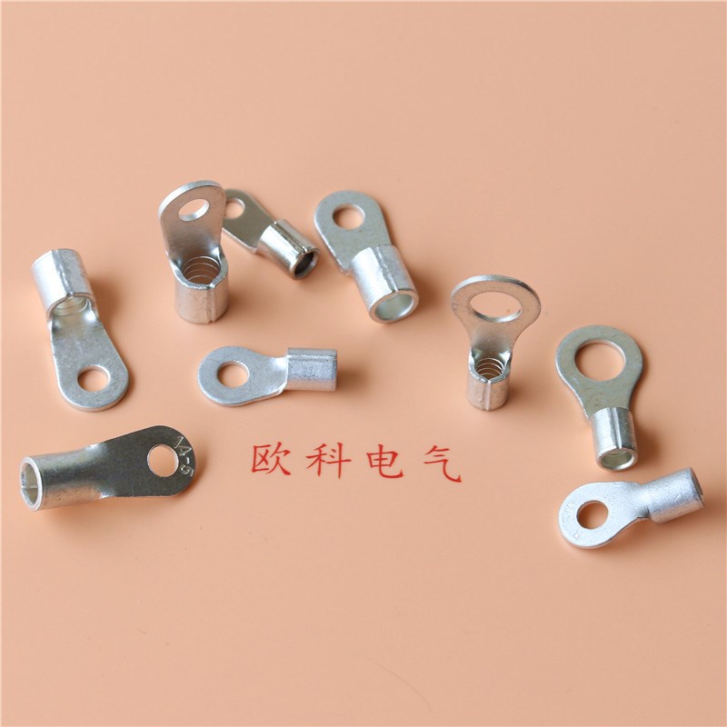 圆形裸端头(TO型)l圆型冷压接线端子RNB1.25-3.2铜线鼻环形线耳