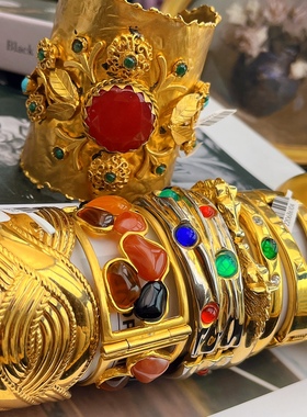 手链手镯法国孤品重工品牌手镯