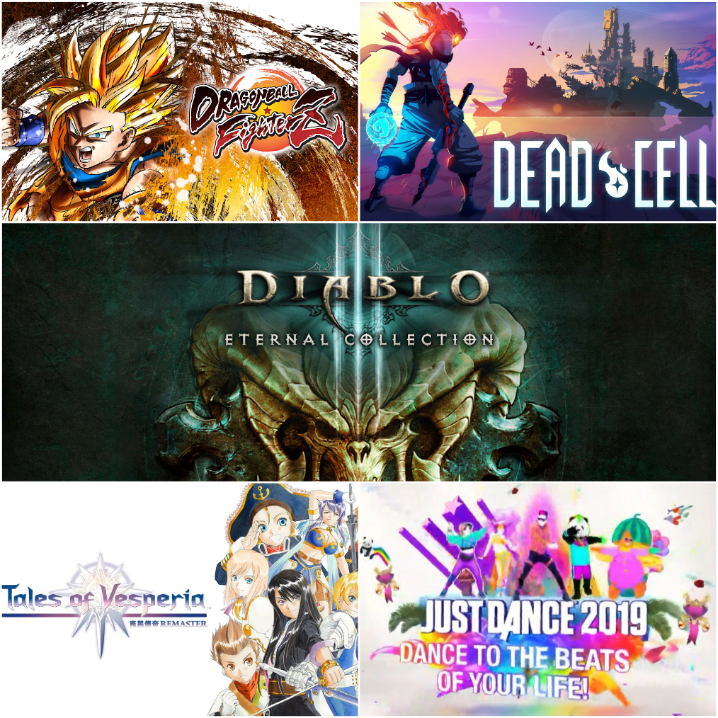 暗黑3+龙珠斗士z+死亡细胞+舞力全开2019+薄暮传说  任天堂switch