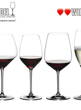 奥地利RIEDEL德国进口红酒杯赤霞珠黑皮诺香槟杯高脚葡萄酒杯套装