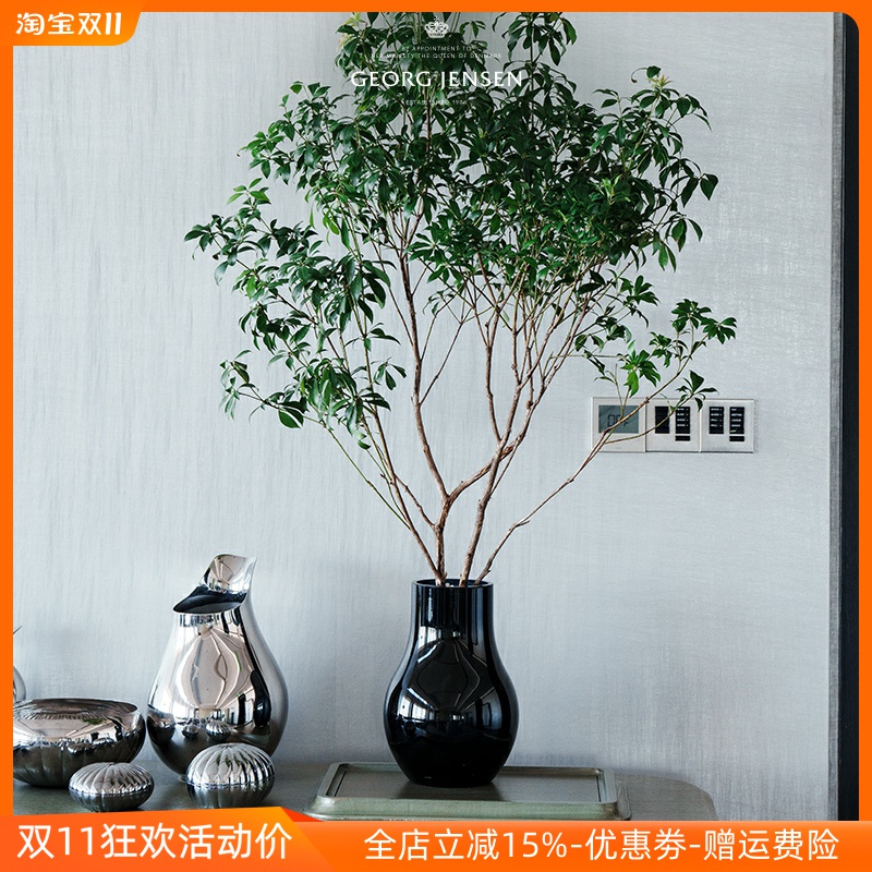玻璃花瓶透明高级感插花摆件