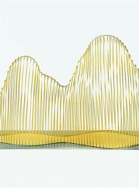 不锈钢镂空假山雕塑户外庭院小区广场水池售楼部园林景观装饰摆件