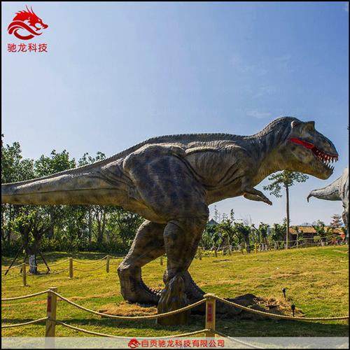 大型恐龙模型展览仿真霸王龙机器橡胶可动恐龙电动机模雕塑定制