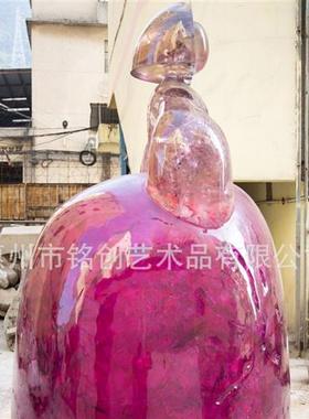 轻奢艺术装饰品玄关摆件铂晶创意树脂装饰摆件现代客厅酒店摆件