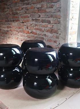 户外仿真围棋玻璃钢雕塑学校文化广场公园黑白棋子设计装饰品石头