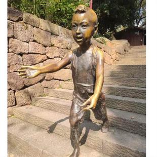 广场景观铸铜尊老爱幼雕塑户外铸铜人物铸铜锻铜雕塑摆件