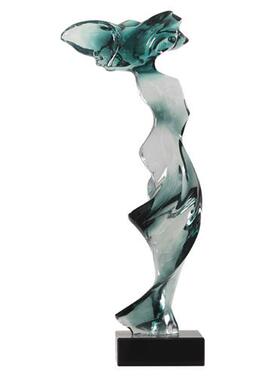 透明树脂现代创意雕塑创意工艺品摆件样板房玄关酒店大堂软装饰品