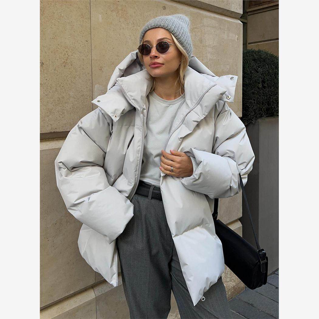 Cotton women jacket外贸棉服外套棉袄女宽松棉服夹克宽松上衣