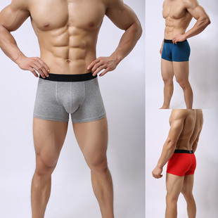 Men cotton sexy breathable man boxers pro shorts underwear