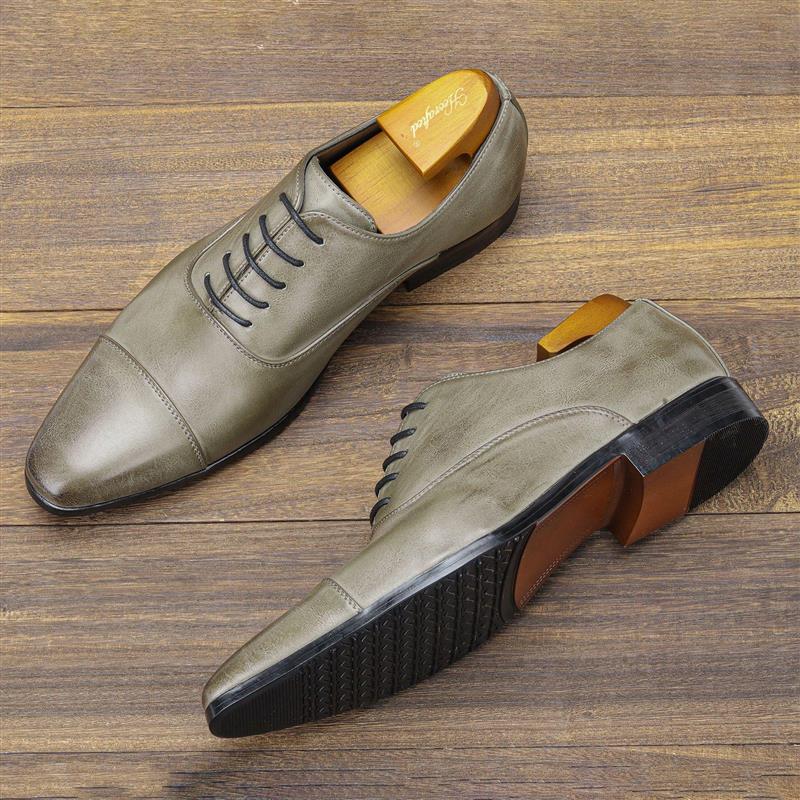 Men brush color business shoes comfortable dress shoes 男鞋