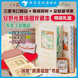 安野光雅插图珍藏本礼盒刷边版绿山墙的安妮大森林里的小木屋 小学生课外阅读蒙哥马利著 马爱农译本文学礼物书银汤匙 浪花朵朵