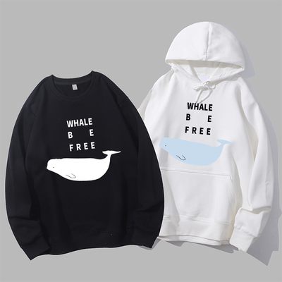 whale be free 鲸鱼自由再见苏菲动物保护拒绝表演卫衣连帽衫