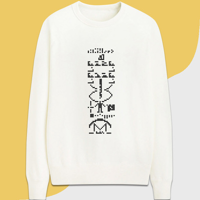 Arecibo阿雷西博信息Message天眼极客圆领套头卫衣定制印logo秋冬