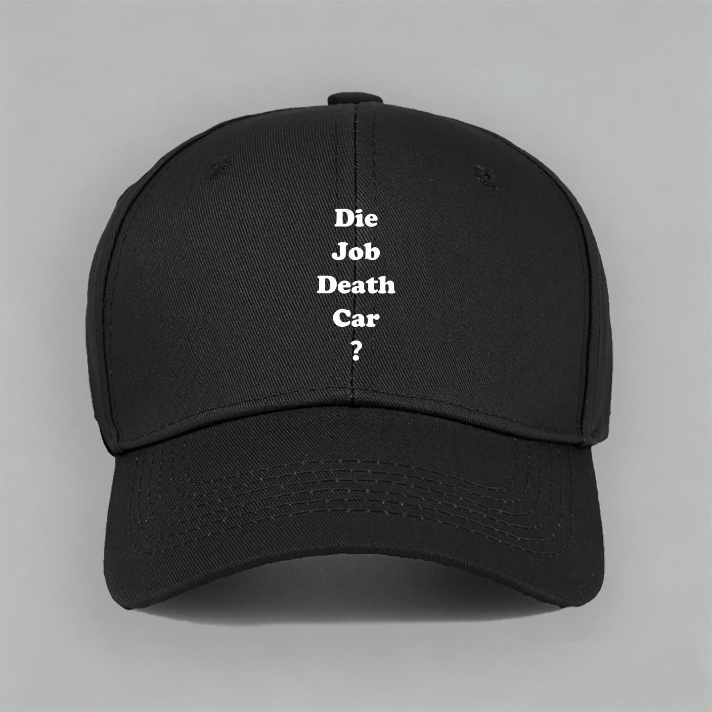 die job death car 日语呆胶布谐音梗大丈夫没事吧棉棒球鸭舌帽子