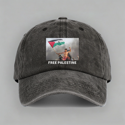 Free Palestine 支持巴勒斯坦解放反战国旗加沙棒球鸭舌帽子防晒