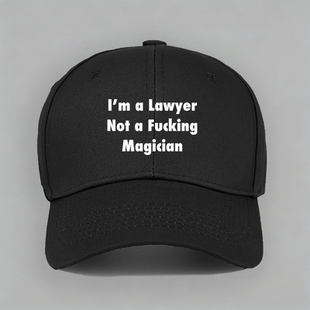 Lawyer Not Magician 律师不是魔术法师棉棒球帽子水洗鸭舌帽软顶